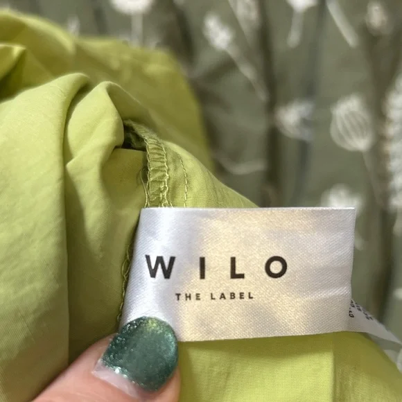 Wilo The Label Rare Women's Olive Green Windbreaker Jacket - Picture 7 of 9